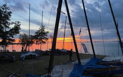 Nacra 15 Europeans finished in Hungary